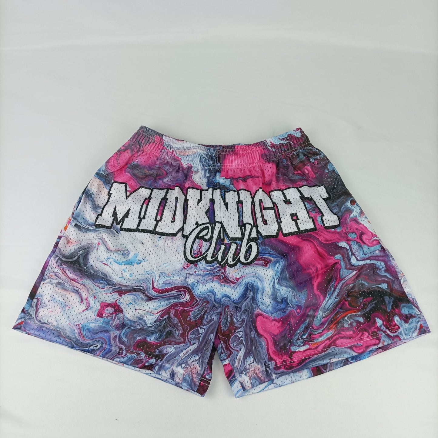 "MidKnight" Marble Mesh Shorts