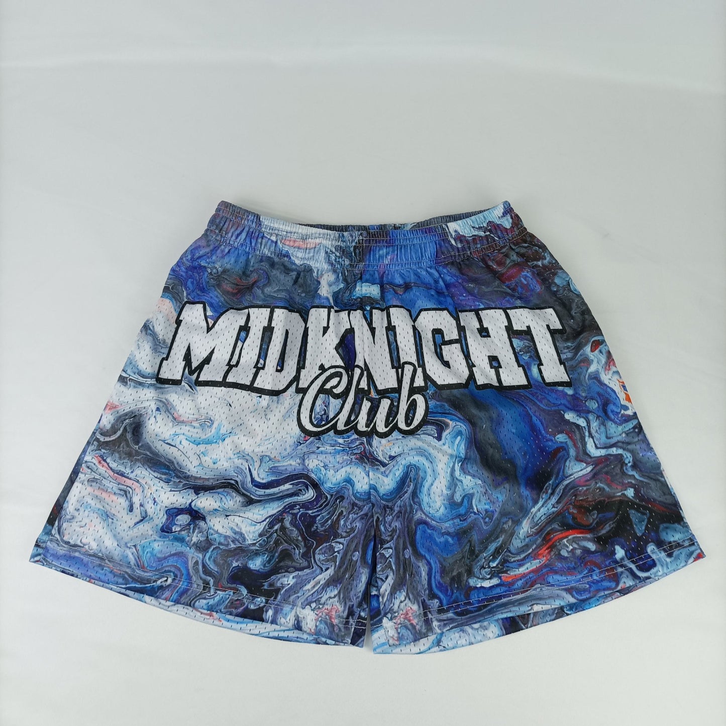 "MidKnight" Marble Mesh Shorts